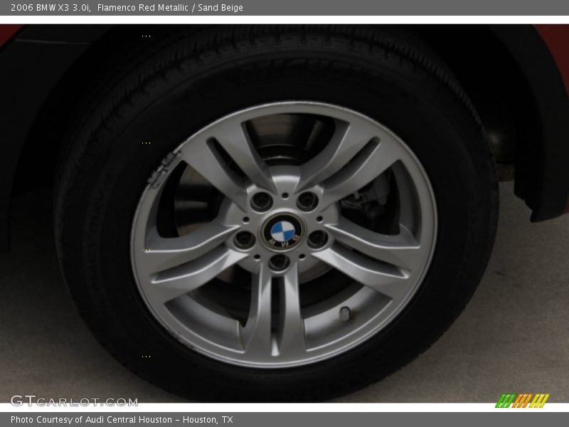 Flamenco Red Metallic / Sand Beige 2006 BMW X3 3.0i