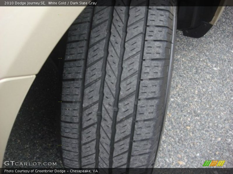 White Gold / Dark Slate Gray 2010 Dodge Journey SE