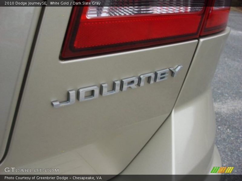 White Gold / Dark Slate Gray 2010 Dodge Journey SE