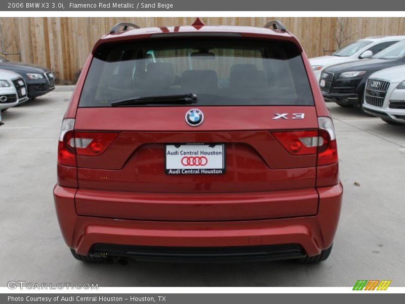 Flamenco Red Metallic / Sand Beige 2006 BMW X3 3.0i