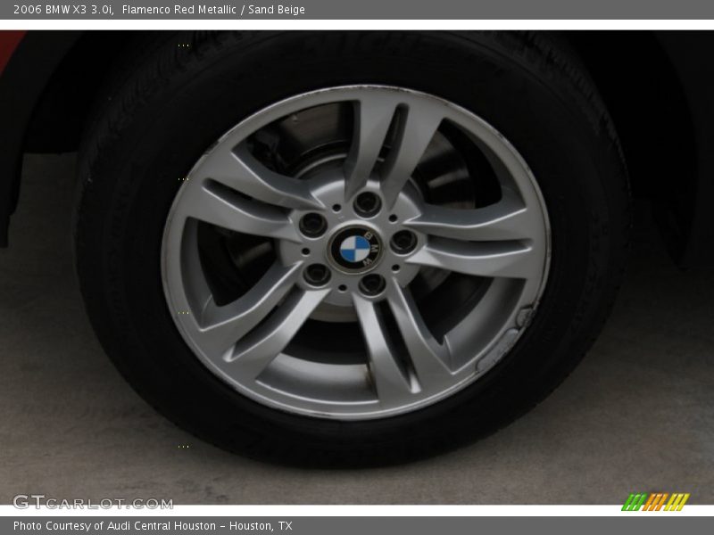 Flamenco Red Metallic / Sand Beige 2006 BMW X3 3.0i