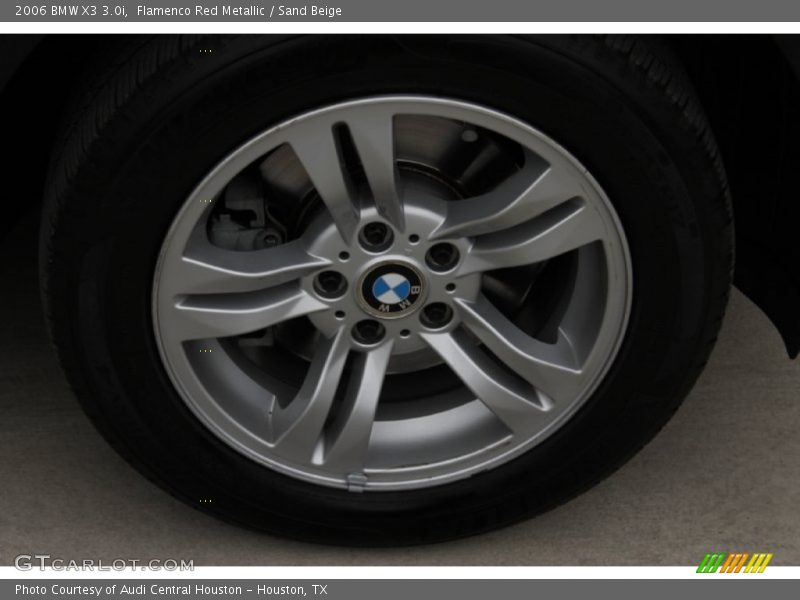 Flamenco Red Metallic / Sand Beige 2006 BMW X3 3.0i