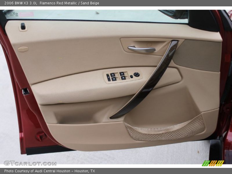 Flamenco Red Metallic / Sand Beige 2006 BMW X3 3.0i