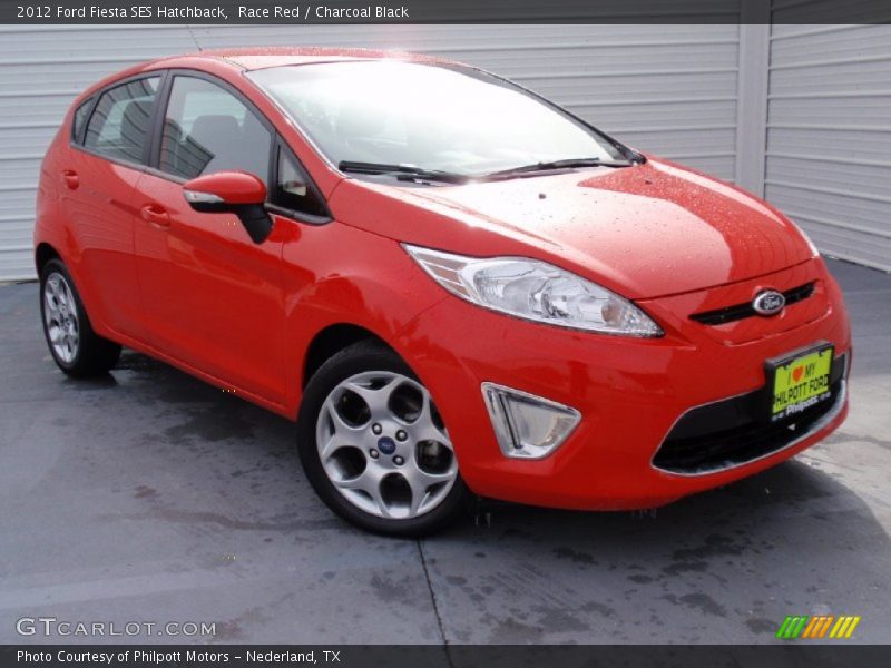 Race Red / Charcoal Black 2012 Ford Fiesta SES Hatchback