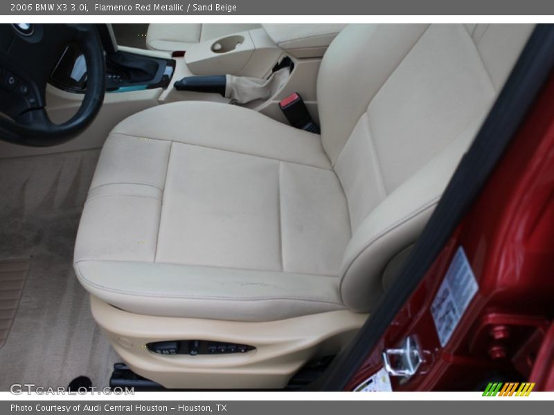 Flamenco Red Metallic / Sand Beige 2006 BMW X3 3.0i