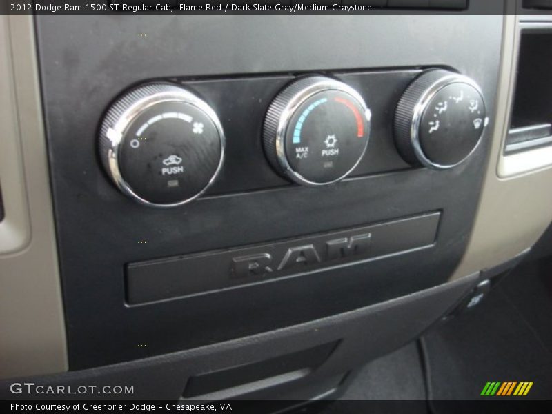 Flame Red / Dark Slate Gray/Medium Graystone 2012 Dodge Ram 1500 ST Regular Cab