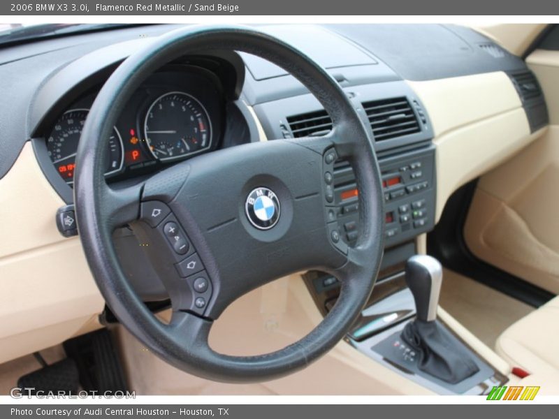 Flamenco Red Metallic / Sand Beige 2006 BMW X3 3.0i