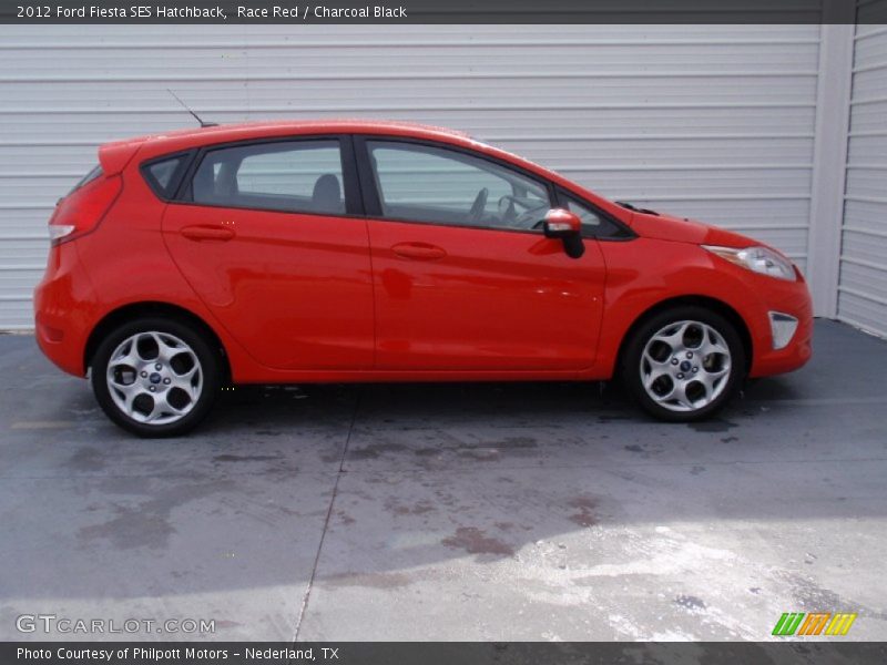 Race Red / Charcoal Black 2012 Ford Fiesta SES Hatchback