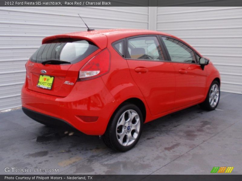 Race Red / Charcoal Black 2012 Ford Fiesta SES Hatchback