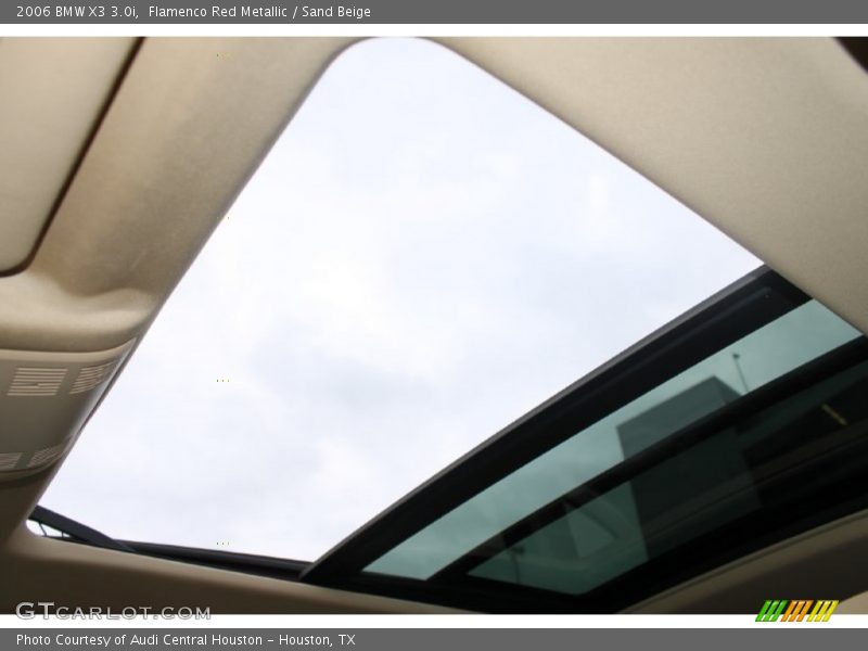 Flamenco Red Metallic / Sand Beige 2006 BMW X3 3.0i