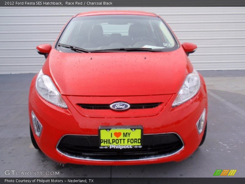Race Red / Charcoal Black 2012 Ford Fiesta SES Hatchback