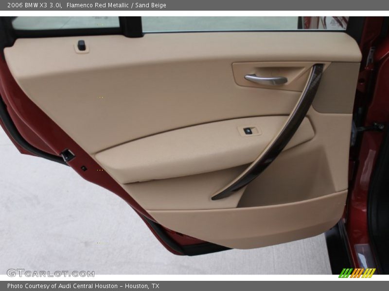 Flamenco Red Metallic / Sand Beige 2006 BMW X3 3.0i