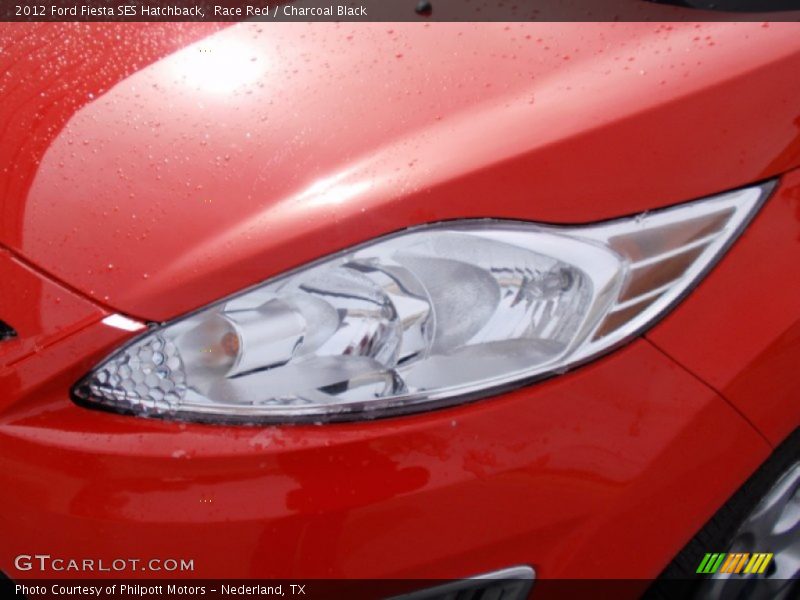 Race Red / Charcoal Black 2012 Ford Fiesta SES Hatchback