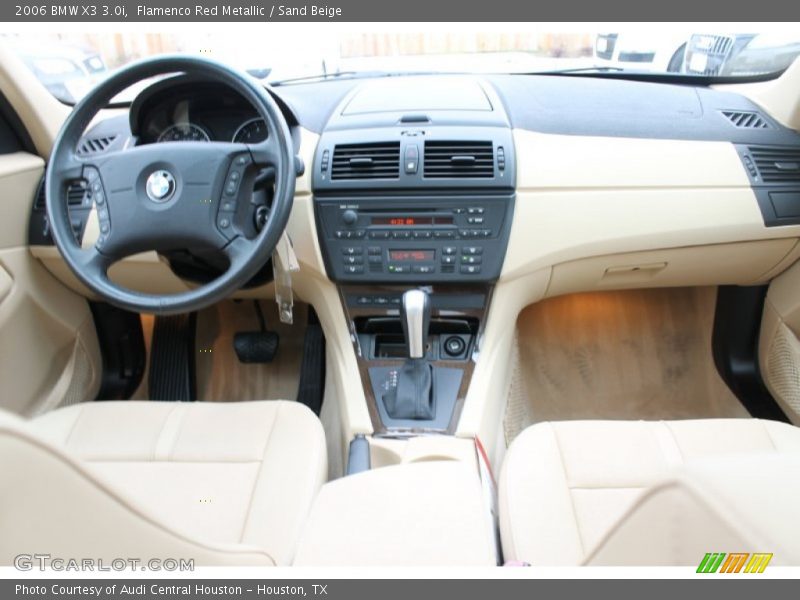 Flamenco Red Metallic / Sand Beige 2006 BMW X3 3.0i