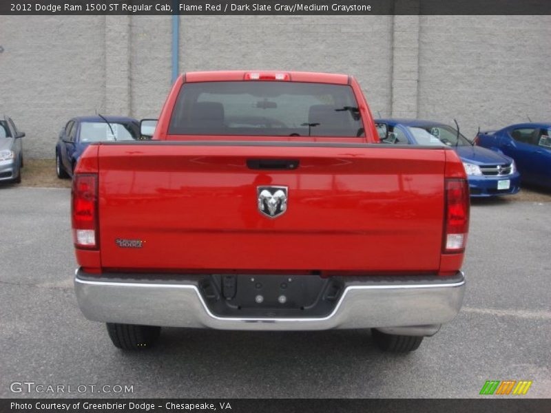 Flame Red / Dark Slate Gray/Medium Graystone 2012 Dodge Ram 1500 ST Regular Cab