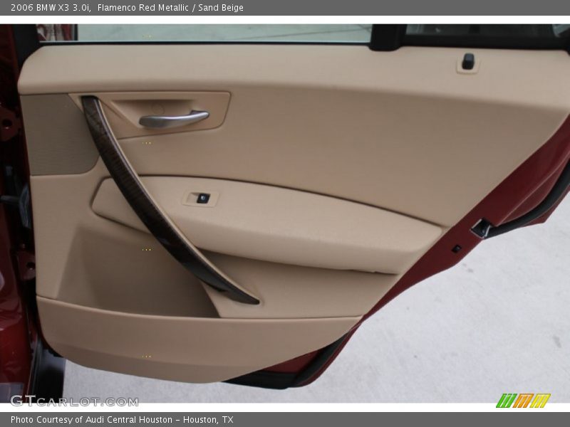 Flamenco Red Metallic / Sand Beige 2006 BMW X3 3.0i
