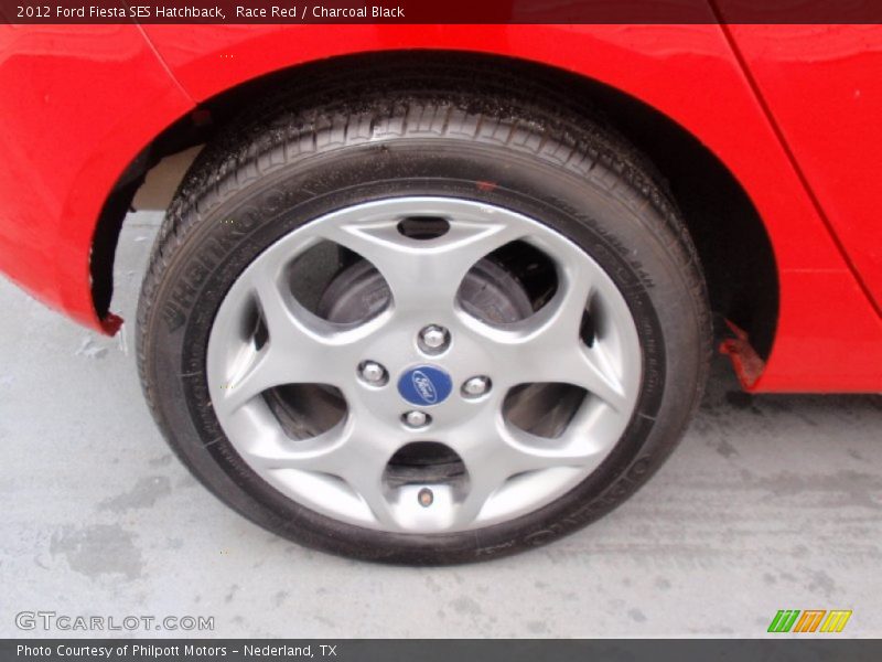 Race Red / Charcoal Black 2012 Ford Fiesta SES Hatchback