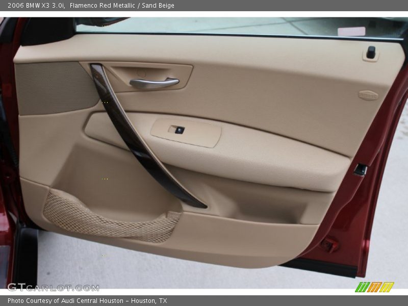Flamenco Red Metallic / Sand Beige 2006 BMW X3 3.0i