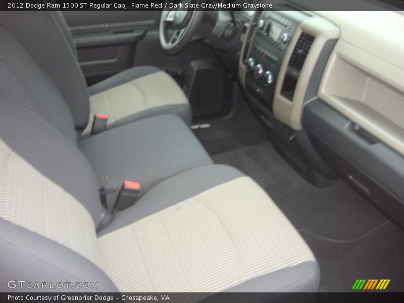 Flame Red / Dark Slate Gray/Medium Graystone 2012 Dodge Ram 1500 ST Regular Cab