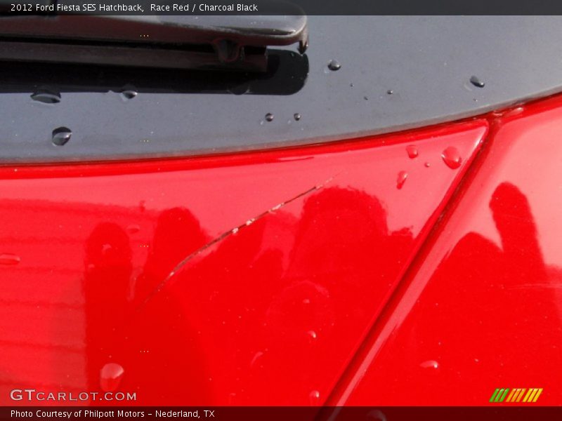 Race Red / Charcoal Black 2012 Ford Fiesta SES Hatchback