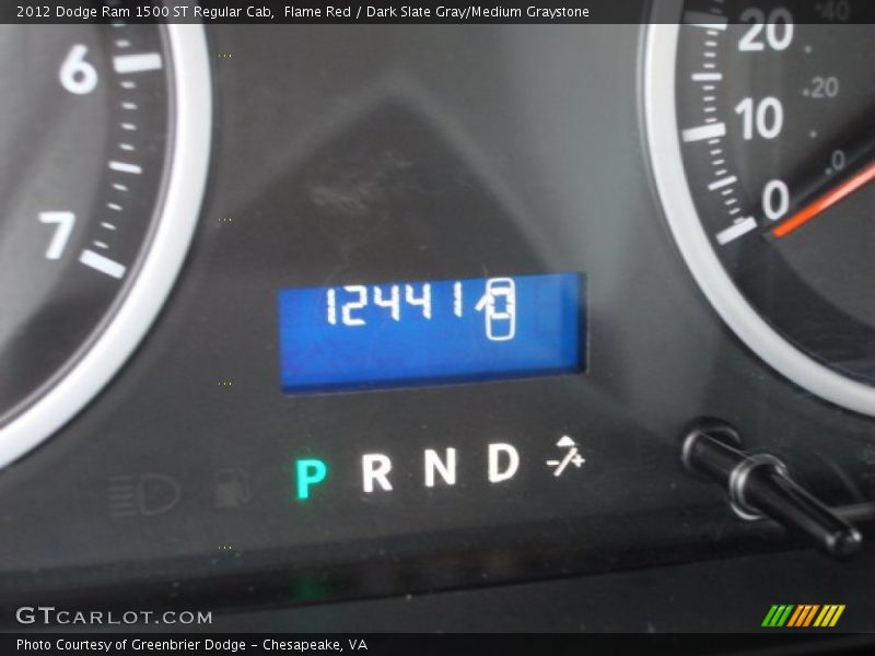 Flame Red / Dark Slate Gray/Medium Graystone 2012 Dodge Ram 1500 ST Regular Cab