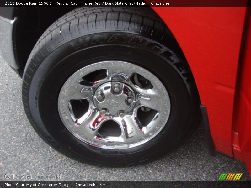 Flame Red / Dark Slate Gray/Medium Graystone 2012 Dodge Ram 1500 ST Regular Cab