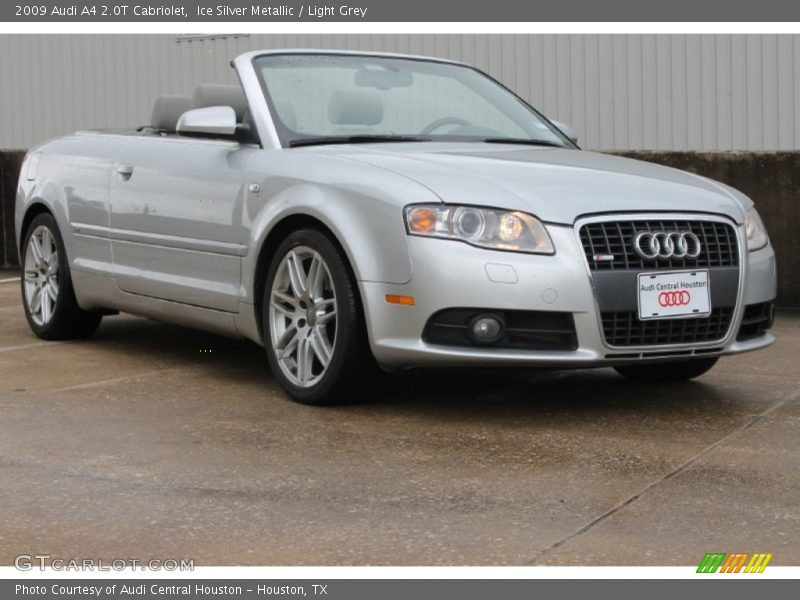 Ice Silver Metallic / Light Grey 2009 Audi A4 2.0T Cabriolet
