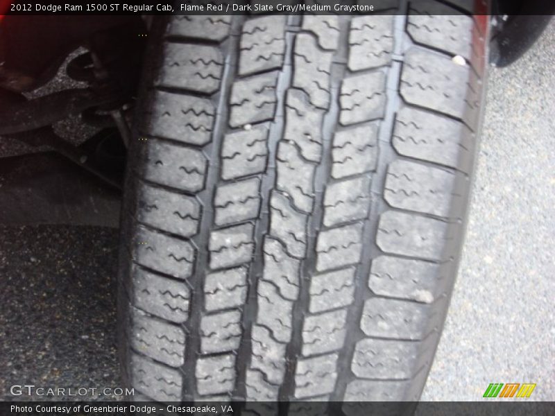 Flame Red / Dark Slate Gray/Medium Graystone 2012 Dodge Ram 1500 ST Regular Cab