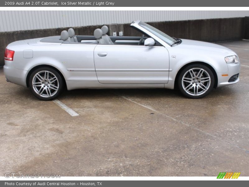 Ice Silver Metallic / Light Grey 2009 Audi A4 2.0T Cabriolet
