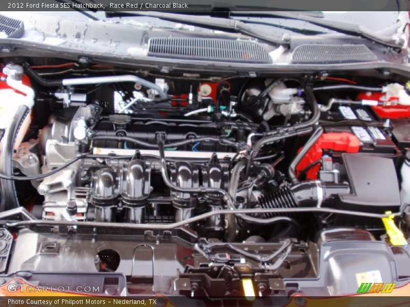 Race Red / Charcoal Black 2012 Ford Fiesta SES Hatchback