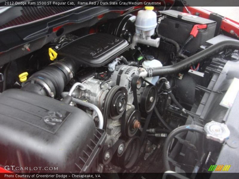 Flame Red / Dark Slate Gray/Medium Graystone 2012 Dodge Ram 1500 ST Regular Cab
