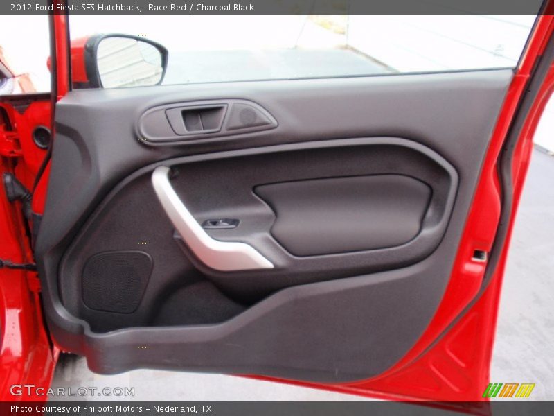 Race Red / Charcoal Black 2012 Ford Fiesta SES Hatchback