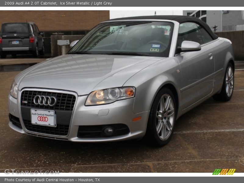 Ice Silver Metallic / Light Grey 2009 Audi A4 2.0T Cabriolet