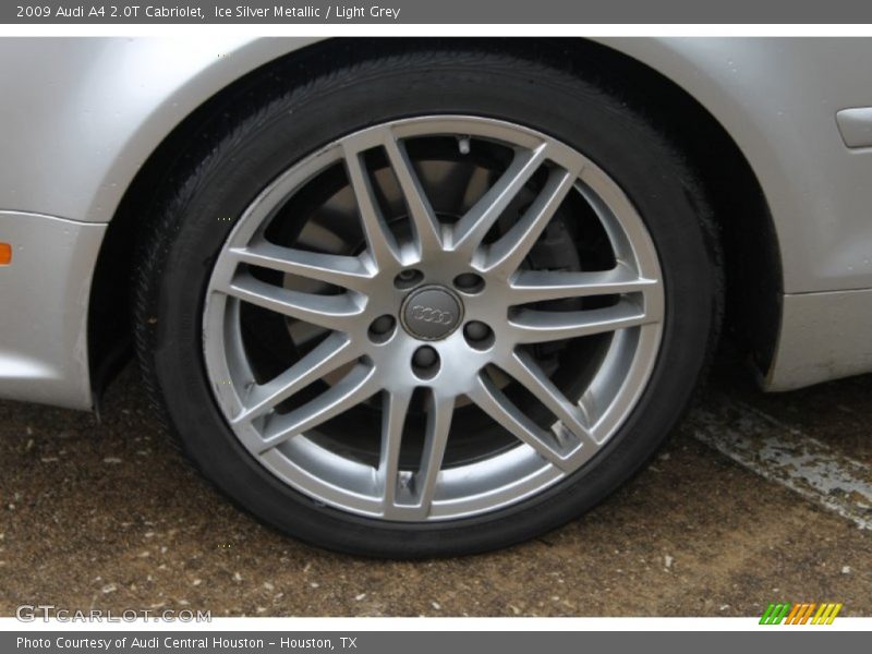 Ice Silver Metallic / Light Grey 2009 Audi A4 2.0T Cabriolet