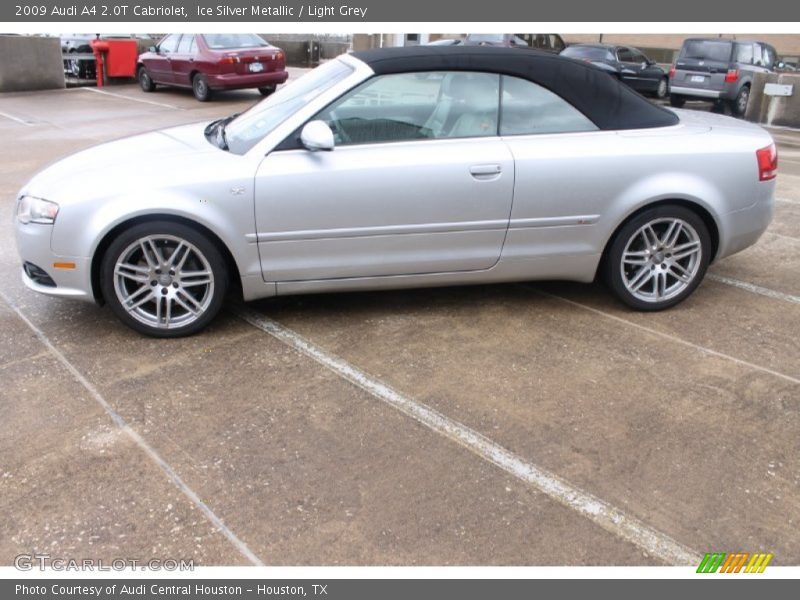 Ice Silver Metallic / Light Grey 2009 Audi A4 2.0T Cabriolet