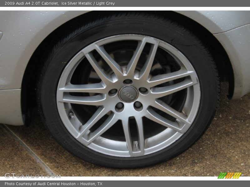 Ice Silver Metallic / Light Grey 2009 Audi A4 2.0T Cabriolet