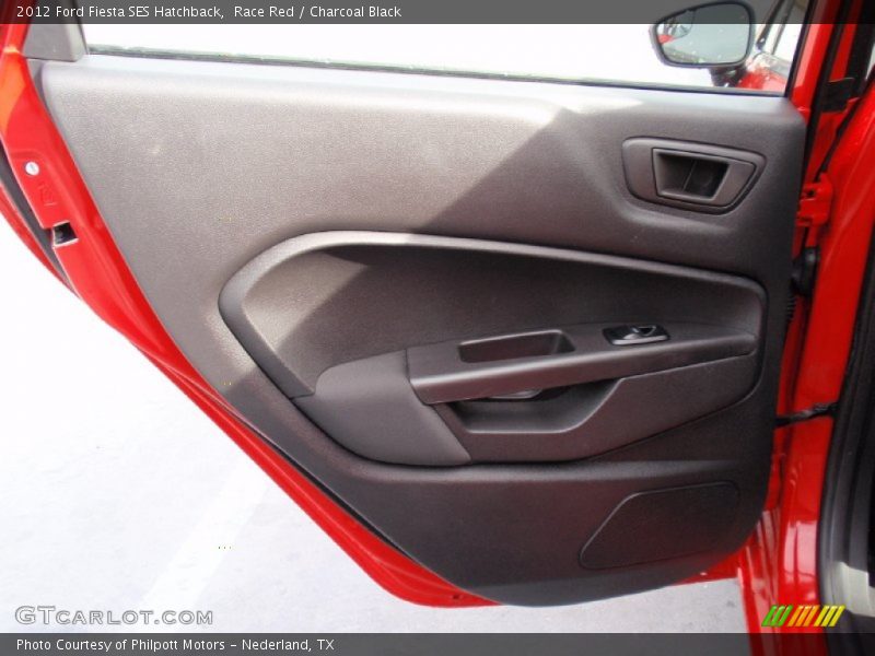 Race Red / Charcoal Black 2012 Ford Fiesta SES Hatchback