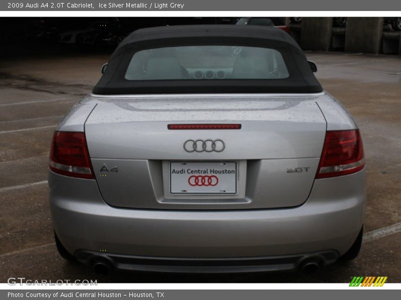 Ice Silver Metallic / Light Grey 2009 Audi A4 2.0T Cabriolet