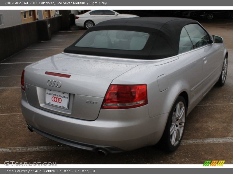 Ice Silver Metallic / Light Grey 2009 Audi A4 2.0T Cabriolet
