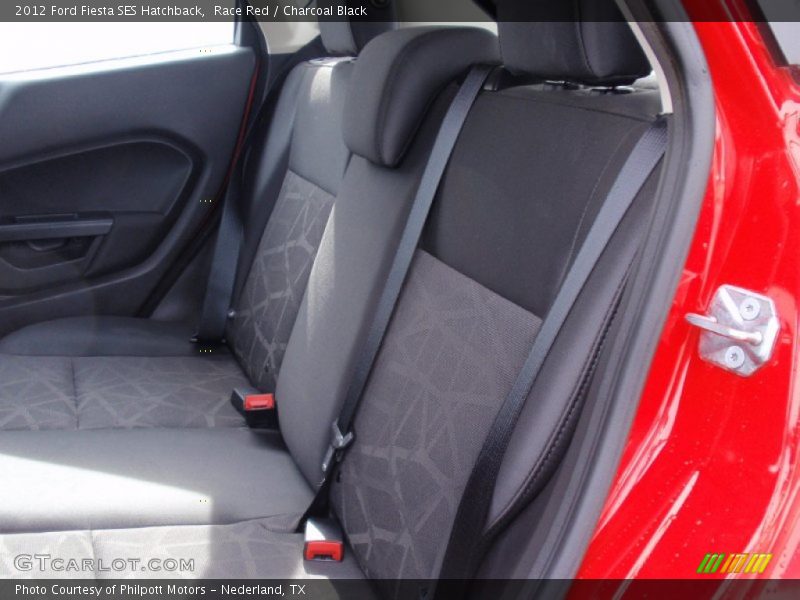 Race Red / Charcoal Black 2012 Ford Fiesta SES Hatchback