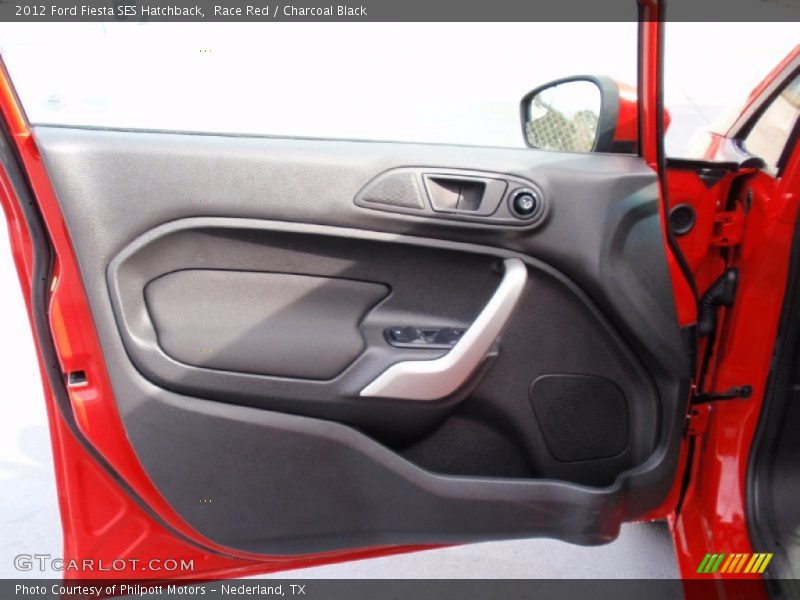 Race Red / Charcoal Black 2012 Ford Fiesta SES Hatchback