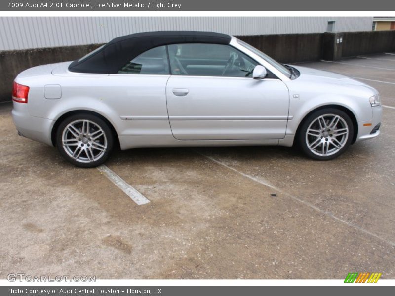 Ice Silver Metallic / Light Grey 2009 Audi A4 2.0T Cabriolet