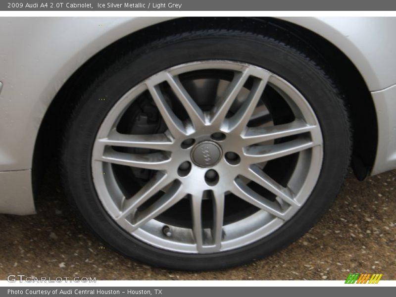 Ice Silver Metallic / Light Grey 2009 Audi A4 2.0T Cabriolet