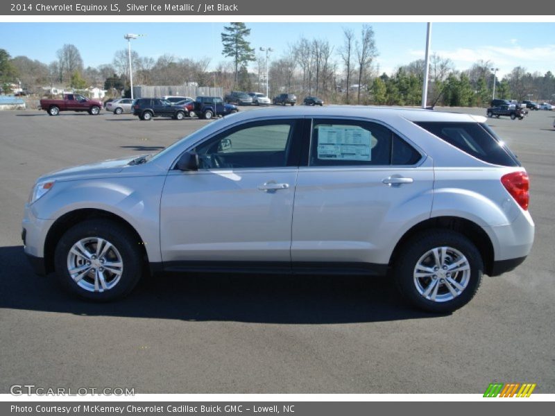 Silver Ice Metallic / Jet Black 2014 Chevrolet Equinox LS