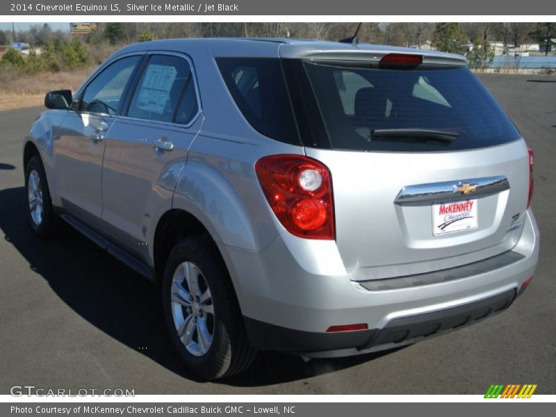 Silver Ice Metallic / Jet Black 2014 Chevrolet Equinox LS