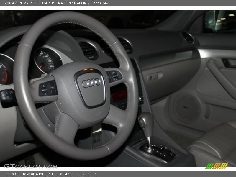 Ice Silver Metallic / Light Grey 2009 Audi A4 2.0T Cabriolet