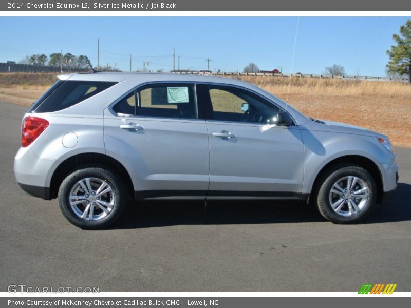 Silver Ice Metallic / Jet Black 2014 Chevrolet Equinox LS