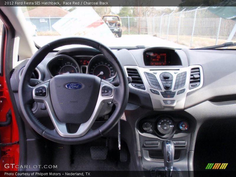 Race Red / Charcoal Black 2012 Ford Fiesta SES Hatchback