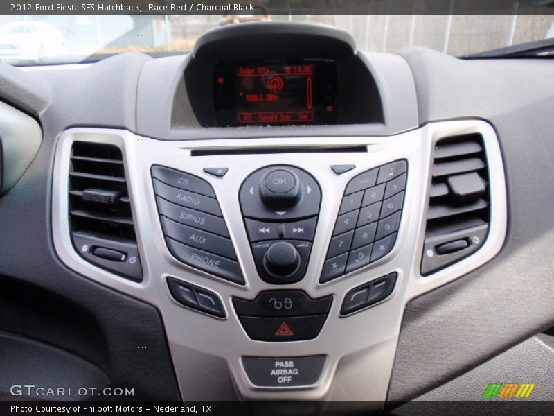 Race Red / Charcoal Black 2012 Ford Fiesta SES Hatchback