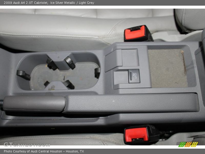 Ice Silver Metallic / Light Grey 2009 Audi A4 2.0T Cabriolet